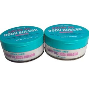 Trader Joe's Cacay Oil Body Butter Set of 2 Pink Dragonfruit & Jasmine Scent 8oz